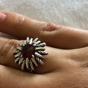 David yurman garnet starburst ring